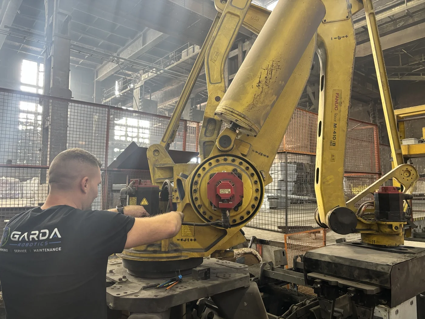FANUC ipari robot helyszíni szerviz gyártási környezetben