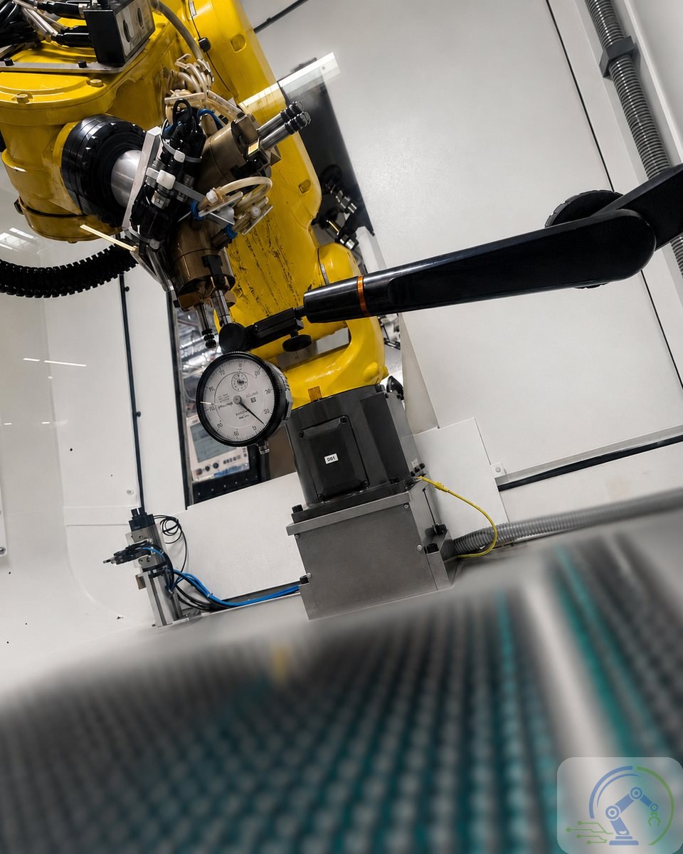 Messung der Wiederholgenauigkeit von Industrierobotern